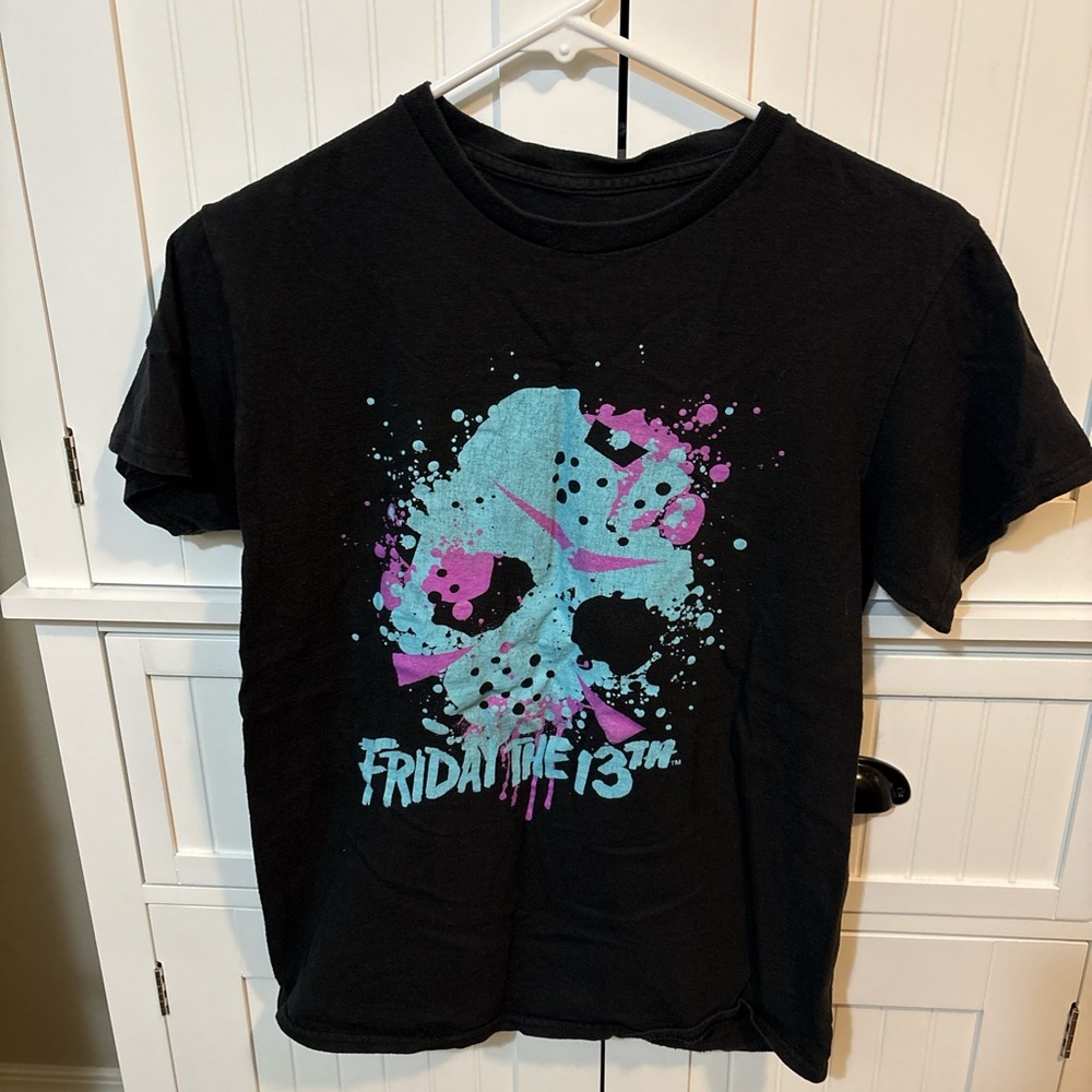 Ripple Junction Friday The 13th Skull Graphic Tee Small